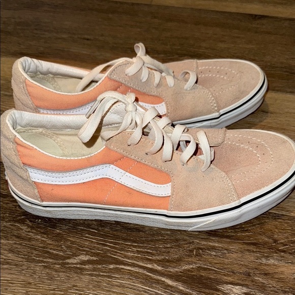 Vans Peach and White Sneakers - Picture 3 of 6